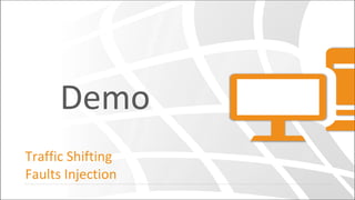 Demo
Traffic Shifting
Faults Injection
 