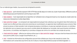 Les composants du Master
 