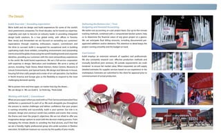 The Details

kubik Overview | Exceeding expectation                                                Delivering the Bottom Line | Trust
We’re kubik and we design and build experiences for some of the world’s               Budgeting and Itemized Accounting
most preeminent companies. For three decades, we’ve honed our expertise,              We tackle cost accounting on a per project basis. Our up-to-the-minute
originality and style to become an industry leader in providing integrated            tracking methods, combined with a computerized docket system, help
design build solutions. As a true global entity, with offices in Toronto,             us to determine the financial status of any given project at a glance.
New Jersey and Amsterdam we are focused on exceeding our customers’                   We can anticipate final billing amounts, including documented pre-
expectations through creativity, enthusiasm, respect, commitment and                  approved additions and/or deletions. This attention to detail keeps the
the drive to succeed. kubik is recognized for exceptional work in building            project running smoothly and the budget on track.
captivating trade show exhibits, compelling environments and outstanding
events around the globe showcasing the world’s leading brands and corporate           Cost Control
identities, providing our customers with the most extraordinary experiences           kubik employs an extensive network of suppliers and professionals.
in the world. We build brand experiences. We are a full-service corporation           We also constantly research cost- effective production methods and
with expertise in design, fabrication and installation. We serve a variety of         mutually beneficial joint ventures. All outside requirements are multi
sectors, including: Trade Shows, Retail Interiors, Visitor Centres, Museums &         tendered to ensure fair market value. When requested, we will supply
Leisure Environments, and Special Events. We design and fabricate in-house,           detailed estimates for supplier services based on our experience in the
housing full-time crafts people and a roster of on-call specialists. Our facilities   marketplace. Estimates are submitted to the client for approval prior to
in North America and Europe give us the flexibility to respond to the most            commencement of actual production.
challenging demands quickly.


We’ve proven time and time again, no matter how big the dream…
We can design it. We can build it. So think big. Think kubik.


Working with kubik | Commitment
What can you expect when you work with us? First: Service and execution! Your
satisfaction is paramount to each of us. We work alongside you throughout
the process to resolve challenges and deliver confidence that your project
is running smoothly and successfully. kubik is your partner. Our role is to
interpret, design and construct world-class exhibits and events that convey
the theme and meet the project’s objectives. We are not afraid to offer you
imaginative design options to assist with the decision-making process. From
managing the minute details to unveiling the final picture, you’ll find that
we are a friendly, highly professional group who pride ourselves in flawless
execution. At kubik,we measure our success by the quality of your results.
 
