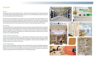 The Details

DESIGN
Our designers excel at creating experiential spaces – right from the conceptual stage to full computer generated
environments. We’re always watching trends and staying current on new technologies and materials, to bring you
the most extraordinary environmental experiences.


At kubik we know that good design sets the stage for success. Our creative staff includes Industrial designers whose
job it is to transform your marketing campaign into a three-dimensional face-to-face experience. Good design gets
noticed, saves money and translates into stronger leads for our clients. It starts with an idea, a challenge and a brief.
Your brand becomes the focus in the ideation process. At kubik it’s all about providing imaginative solutions.


ENGINEERING
From small exhibit kiosks to multi-million dollar museums, everything we design and build at kubik is engineered
and drafted through our detailing department. Our CAD detailers work closely with our production team, designers
and project managers to ensure the product you see on paper is what you get on the show floor. Our production
experts are skilled at devising the most efficient use of materials and construction methods to ensure a smooth
transition to our manufacturing facilities.


GRAPHIC DESIGN & PRODUCTION
At kubik we have demonstrated proficiency in understanding and interpreting our clients’ brands. Our graphic
artists can step in at any point in the process. Whether our clients need us to work with their existing agency, modify
artwork, or do it all from scratch, we have full in-house capabilities to design and produce all graphics for our
tradeshow exhibits, events, interiors and museums.


PROJECT MANAGEMENT
The role of kubik’s Project Manager is imperative to the successful execution of every project. Budget development,
quality assurance and production status updates, are just some of the responsibilities our PM team is tasked with.
Paramount to all of this, is open, timely, effective communication with the client, throughout every phase of the
project, ensuring that the client needs are always met, and exceeding expectations.
 