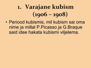 Primjer Kubizma Kubism | PPT