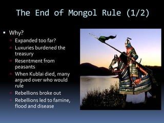 Kublai Khan's Mongols (12:3) | PPTX