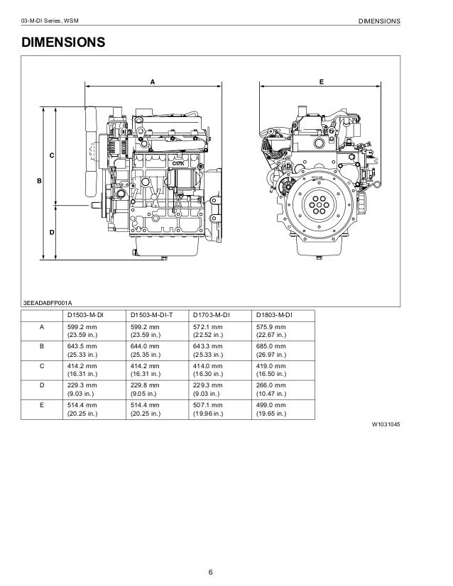 D1503 kubota двигатель