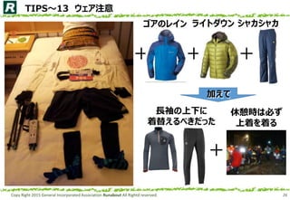 Copy Right 2015 General Incorporated Association Runabout All Rightd reserved. 26
TIPS13 ע

Υ쥤 饤ȥ
 
㥫㥫
L¤
椨٤ä

rϱؤ
ŤŤ
Ӥ
 