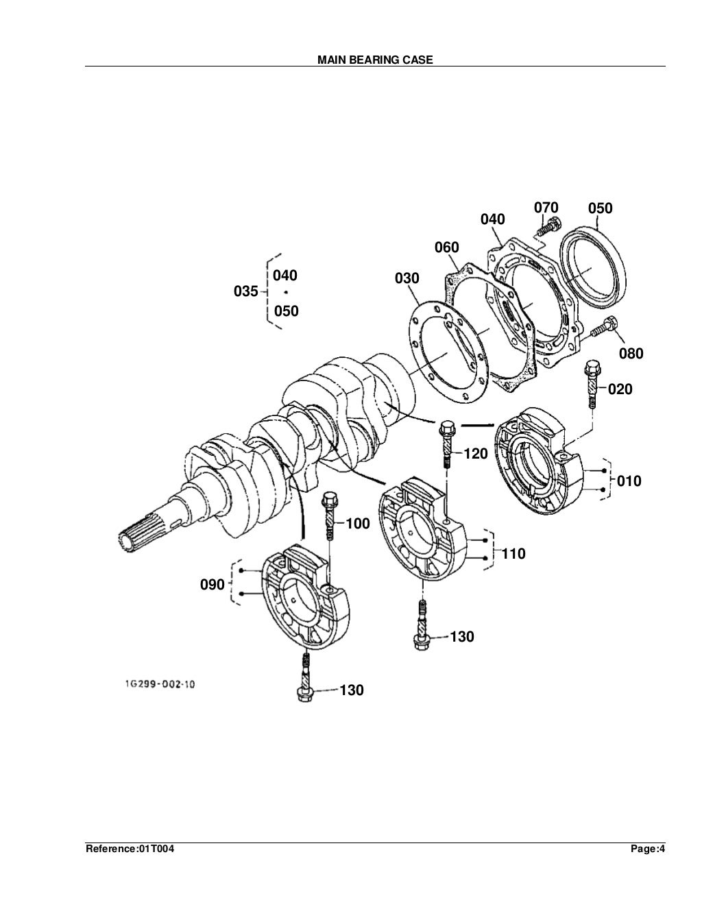 Kubota b7300 hsd tractor parts catalogue manual