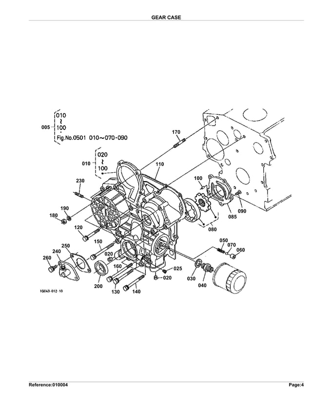 Kubota b7510 hsd tractor parts catalogue manual | PDF