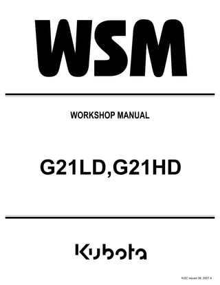 G21LD,G21HD
WORKSHOP MANUAL
KiSC issued 08, 2007 A
 