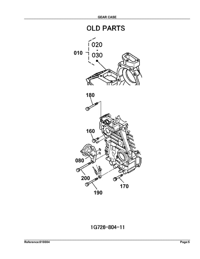 Kubota l2800 dt tractor parts catalogue manual