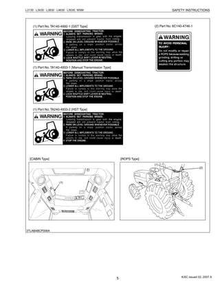 Kubota l3130 tractor service repair manual | PDF