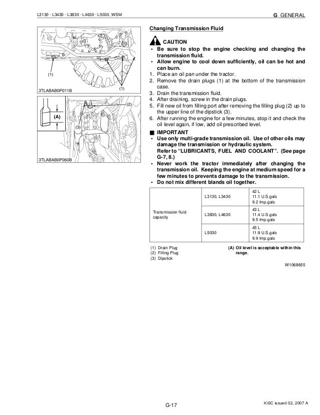 Kubota l3130 tractor service repair manual