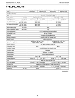 Kubota oc60 e2 (-x) diesel engine service repair manual | PDF