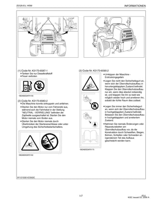 Kubota zd326 60 r-eu zero turn mower service repair manual (german)