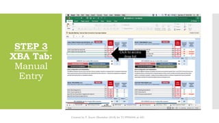 XBASS v2.1 data entry steps | PPTX