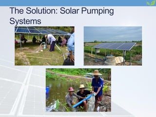 The Solution: Solar Pumping
Systems
 