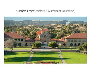 Success Case: Stanford, CA (Premier Education)
 