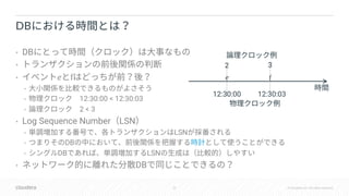 20 © Cloudera, Inc. All rights reserved.
• DB
•
• ! f
•
• 12:30:00 < 12:30:03
• 2 < 3
• Log Sequence Number LSN
• LSN
• DB
• DB LSN
• DB
DB
12:30:00 12:30:03
2 3
! f
 