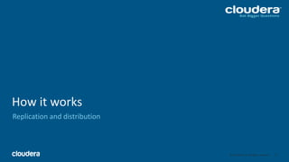 14© Cloudera, Inc. All rights reserved.
How it works
Replication and distribution
14
 