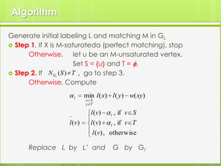 Kuhn munkres algorithm | PPTX