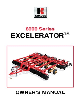 8000 Series
TaEXCELERATOR™
OWNER’S MANUAL
 