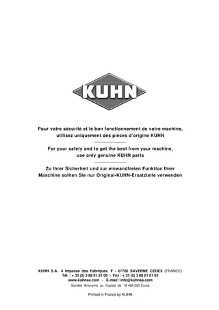 Kuhn gmd 44 select multidisc mower