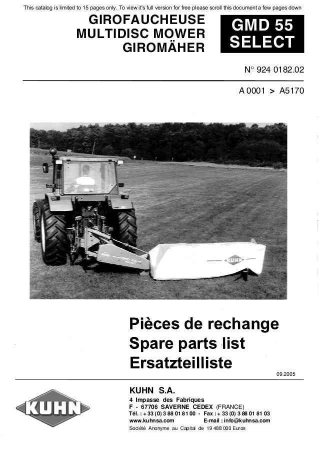 Kuhn Spare Parts Catalogue Online Reviewmotors.co