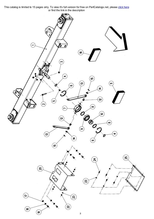 Kuhn twindisc fertilizer spreader MDS1141 Spare parts list