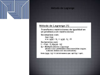 Método de Lagrange

 