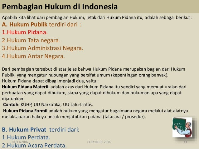 Contoh Perbuatan Yang Termasuk Hukum Perdata Dan Pidana 