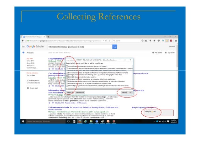 Reference Management System with Zotero