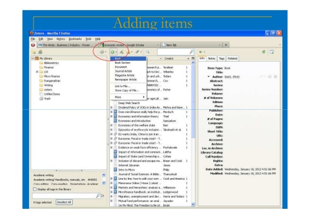 Reference Management System with Zotero