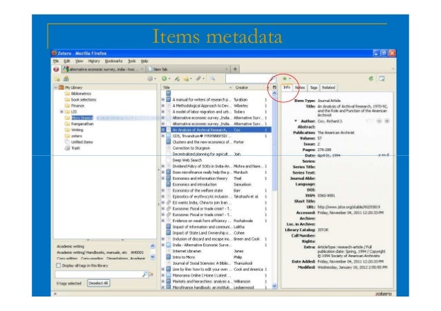 Reference Management System with Zotero