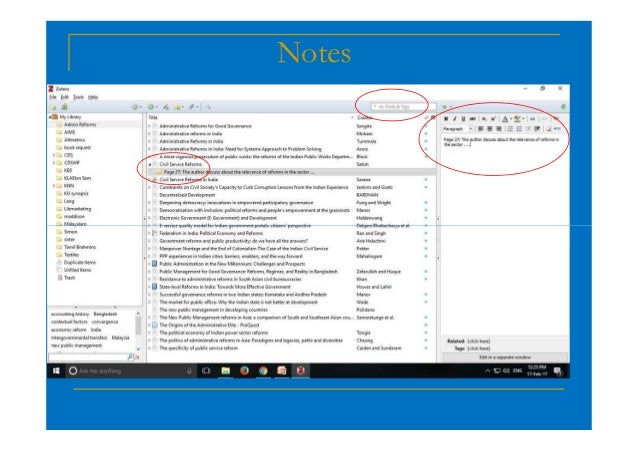 Reference Management System with Zotero