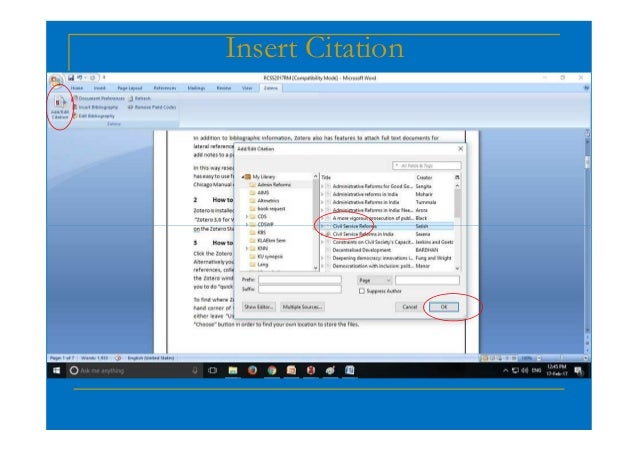 Reference Management System with Zotero