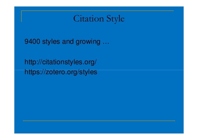 Reference Management System with Zotero