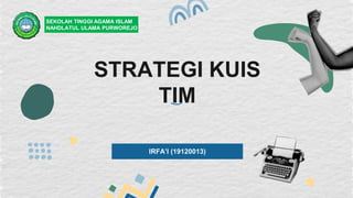 Metode Kuis Tim strategi pembelajaran active learning Melvin L ...