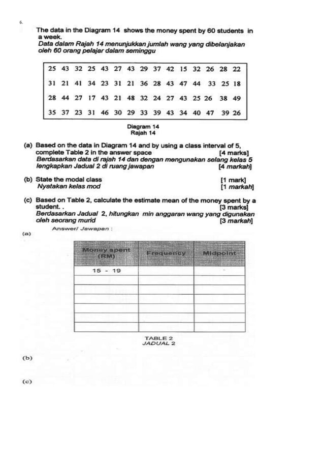 MATEMATIK TINGKATAN 4 LATIHAN BAB 16