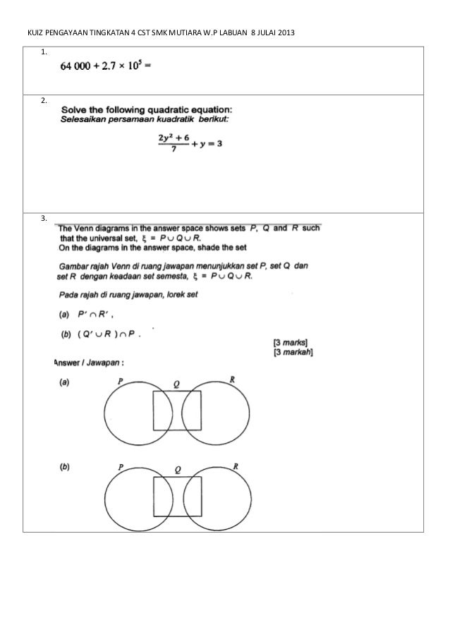 Soalan Matematik Tingkatan 1 Garis Dan Sudut  Tersoal p