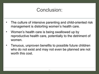 “Preconception Care” and the Transformation of Women’s Health Care into Reproductive Medicine