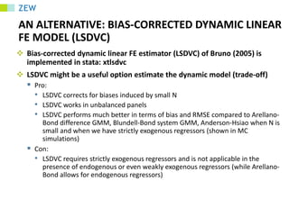 Advanced Applied Econometrics Panel-Dynamic | PDF