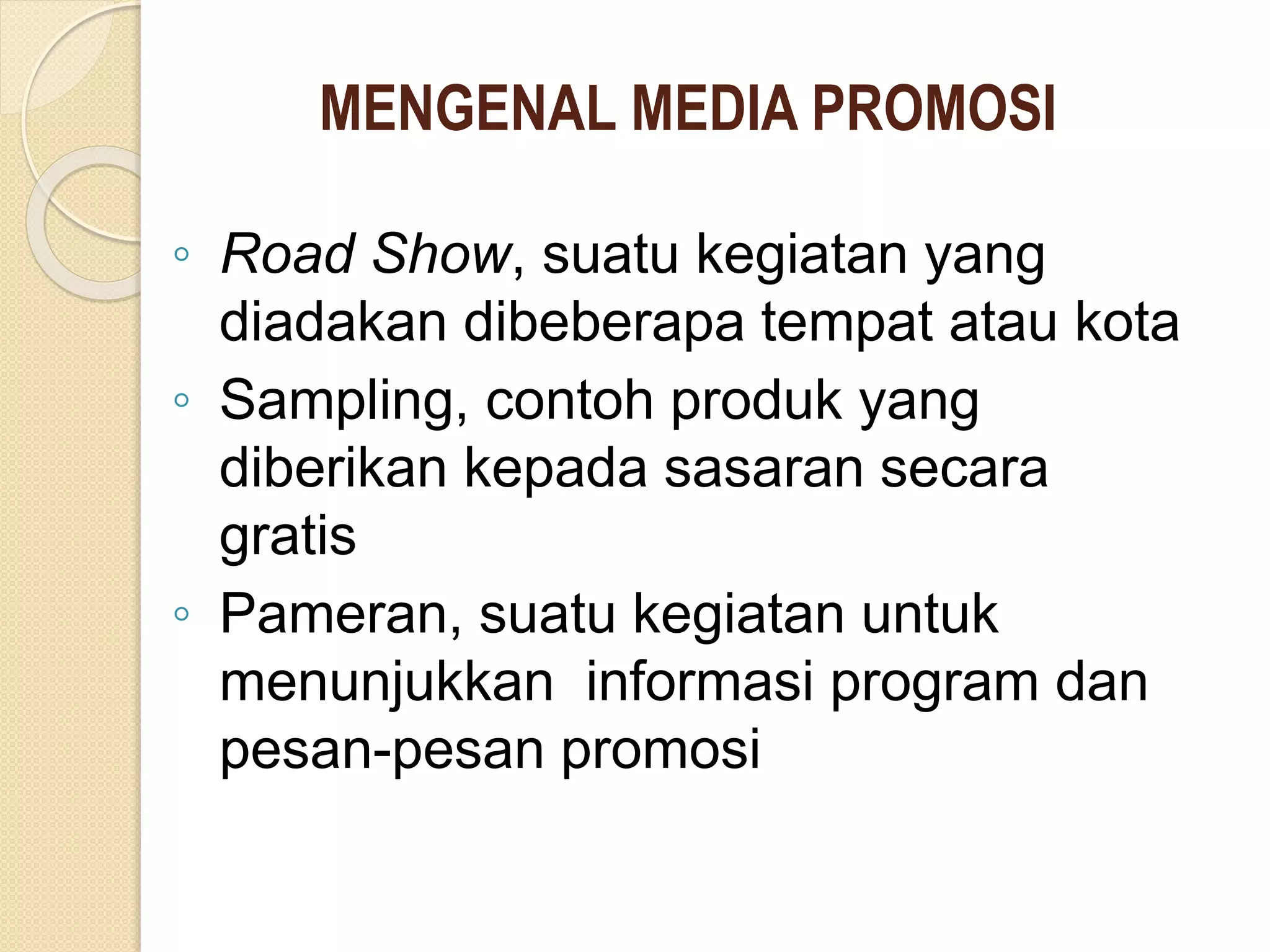 MEDIA PROMOSI KESEHATAN | PPT