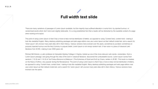 K U L A
Full width text slide
 