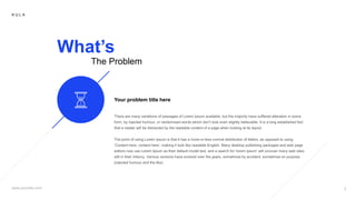 K U L A
Whats
The Problem
Your problem title here
 
