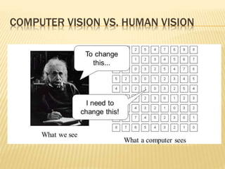 COMPUTER VISION VS. HUMAN VISION
 
