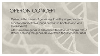 Comprehensive Overview of Gene Regulation: Lac and Trp Operons in ...
