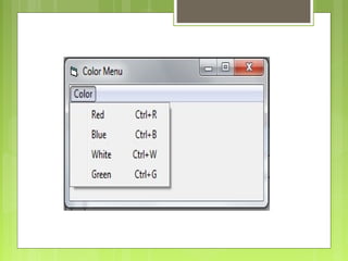 Visual Basic menu | PPT | Operating Systems | Computer Software and ...