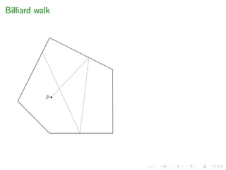 Billiard walk
p
 