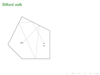 Billiard walk
p
q
 