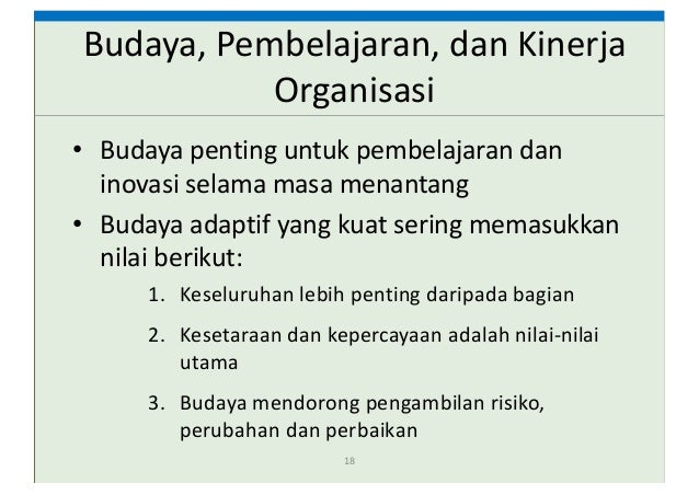 Budaya dan Nilai Perusahaan