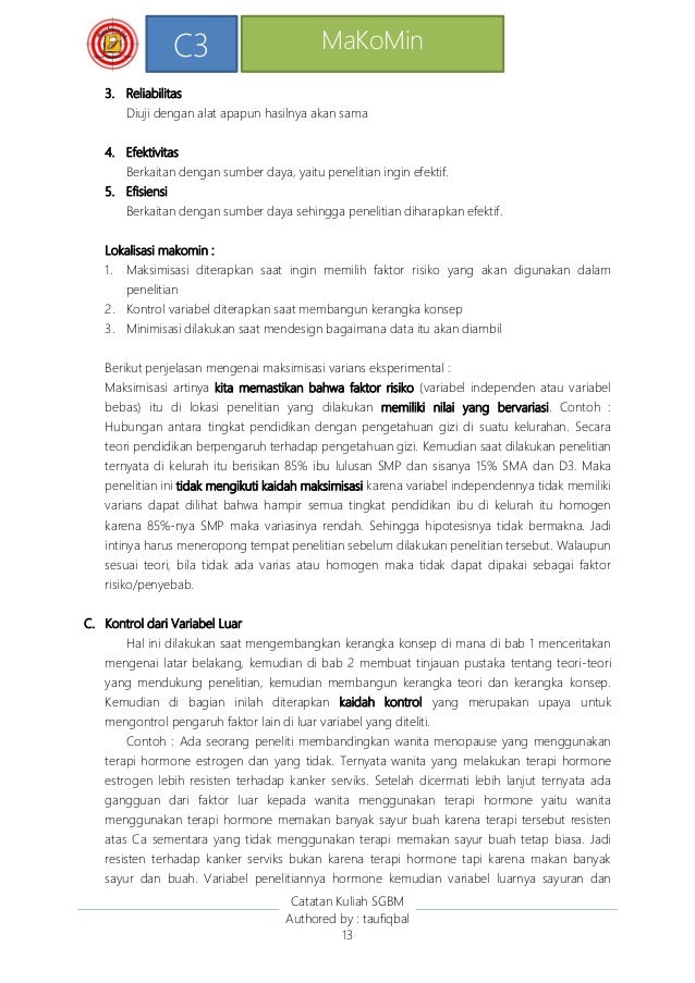 Kuliah Umum Metodologi Penelitian RIK