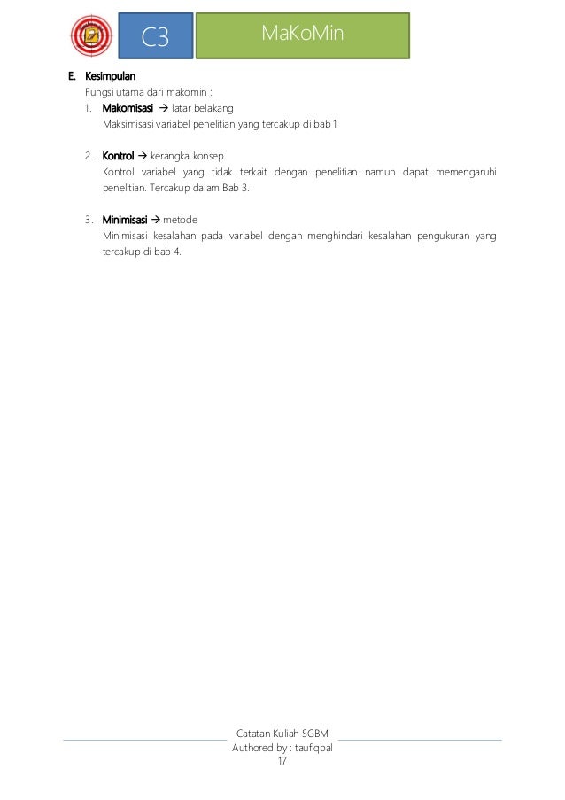 Kuliah Umum Metodologi Penelitian RIK